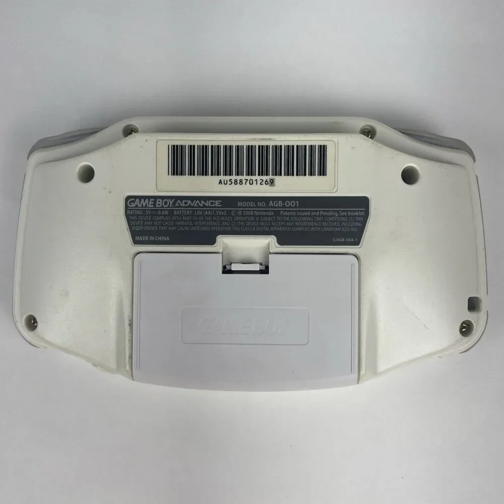 BUNDLE Nintendo Game Boy Advance Glacier White + 10 Games Mario, Spyro, Scooby